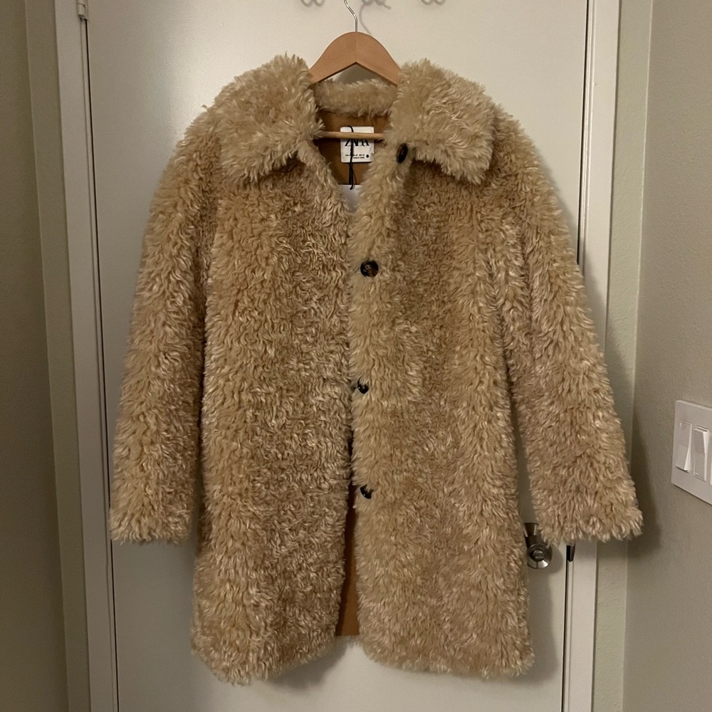 Zara Faux Fur Coat